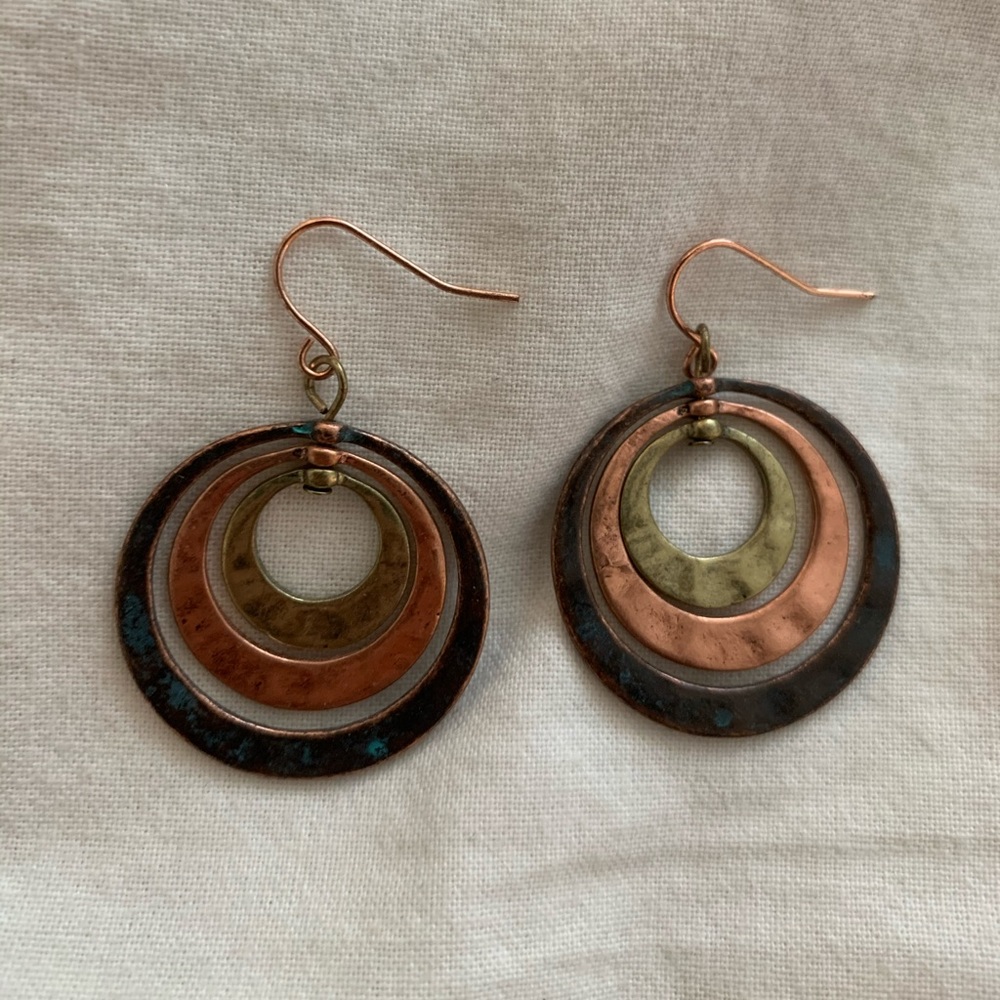 Hammered Metal Earrings